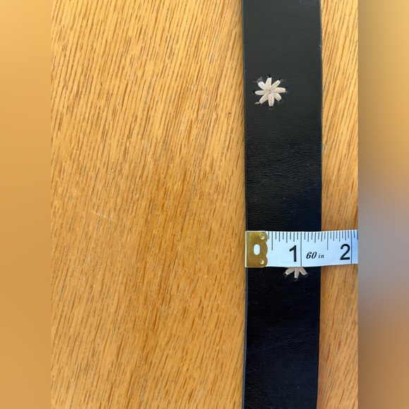 Gap Black Leather Cool Vintage Retro Belt. Women’s Size 32 - Picture 5 of 7